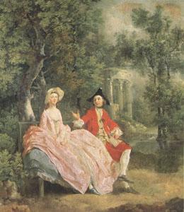 Thomas Gainsborough Conversation in a Park(perhaps the Artist and His Wife) (mk05) china oil painting image